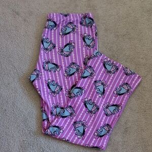 Purple Stripe Pajamas with Eeyore Pattern
